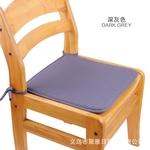 Solid Color Sponge Pad Chair Almofada para Student Use com Tie Rope Gostar