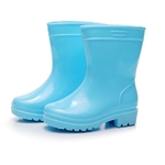 Solid Color Waterproof Chuva PVC Cal?ados anti-derrapante botas de chuva Unisex para 4 Temporada