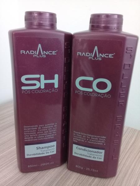 Soller Radiance Plus Kit Shampoo 850 Ml + Condicionador Durabilidade da Cor 800 Ml