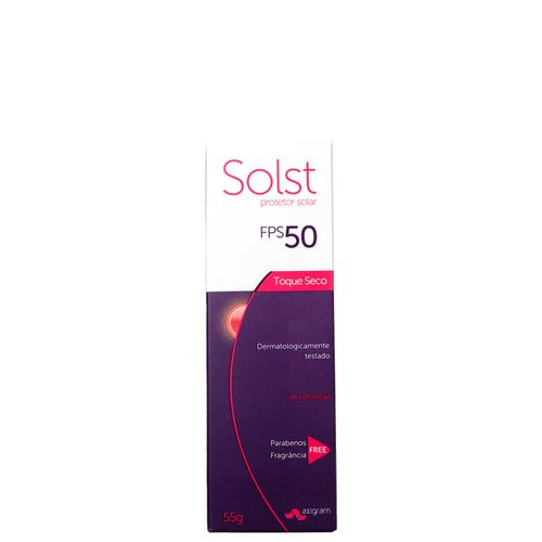 Solst Toque Seco Incolor Fps 50 Ppd 16,89 - Protetor Solar Facial 55g