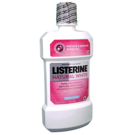 Solução Bucal Listerine Natural White Antimanchas 500ml