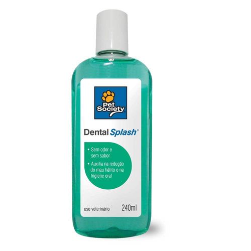 Solução de Higiene Oral Dental Splash Pet Society 240ml