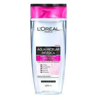 Solução de Limpeza Facial 5 em 1 L'Oréal Paris - Água Micelar Bifásica 200ml