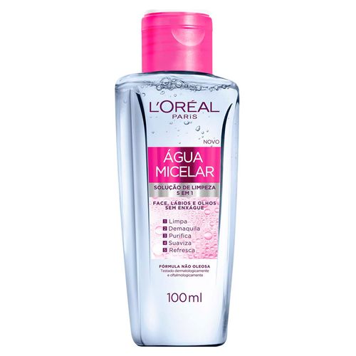 Solução de Limpeza Facial L'oréal Água Micelar 100Ml