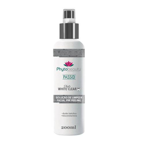 Solução de Limpeza Facial Pré Peeling Phytobeauty (200ml) Phyto White Clear