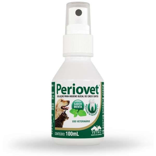 Solução para Higiene Bucal Periovet Spray 100ML - Vetnil