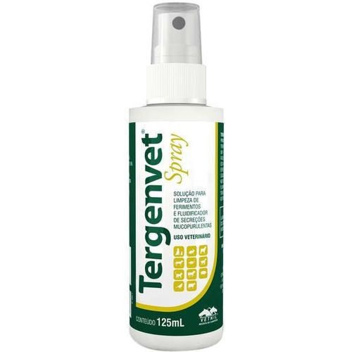 Solução Spray para Limpeza de Ferimentos Tergenvet Vetnil - 125 Ml