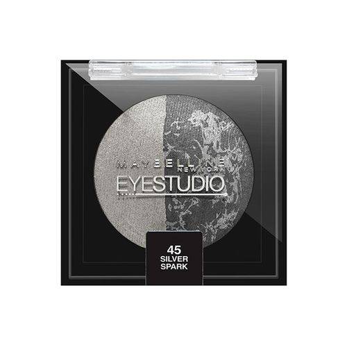 Sombra Eyestudio Maybelline Duo - 45 Silver Spark