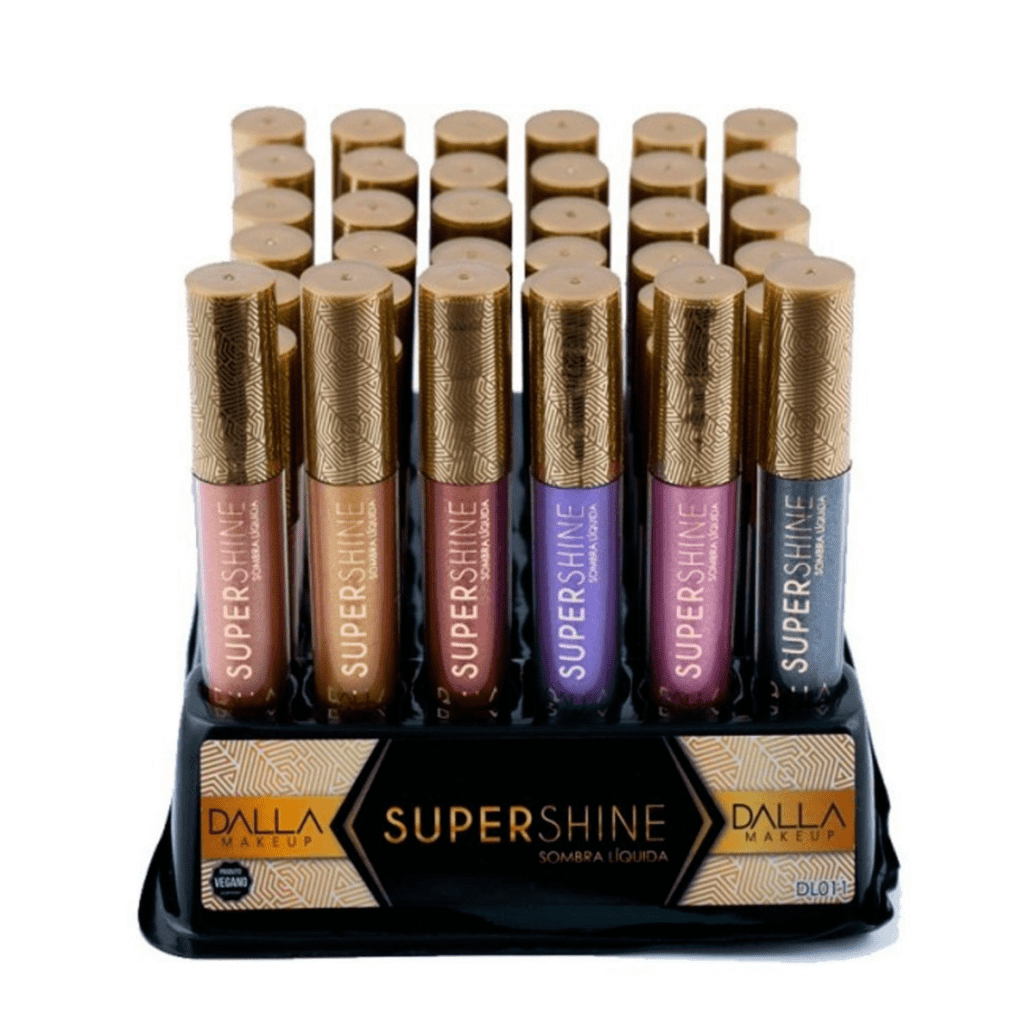 Sombra Líquida Super Shine Dalla Makeup - Box C/ 42 Un.