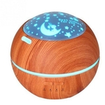 Sombra madeira claro da grão Aroma Difusor Ultrasonic Night Light umidificador Mini Aromaterapia Máquina Início Atmosfera