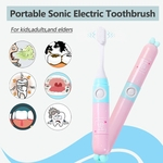 Sonic portátil IPX7 escova de dentes elétrica à prova d 'água branqueamento escova de dentes para crianças adulto casa de viagem hotel cuidados de saúde cor aleatória