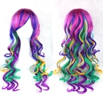Soowee 13 cores ondulado Mulheres peruca de alta fibra Temperatura sintética peruca longa Ombre Cabelo Cosplay Perucas