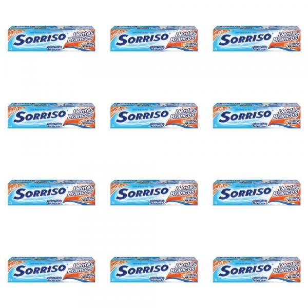Sorriso Branco C/ Flúor Creme Dental 50g (kit C/12)