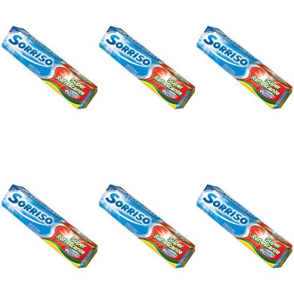 Sorriso Creme Dental Super Refrescante 90g (Kit C/06)