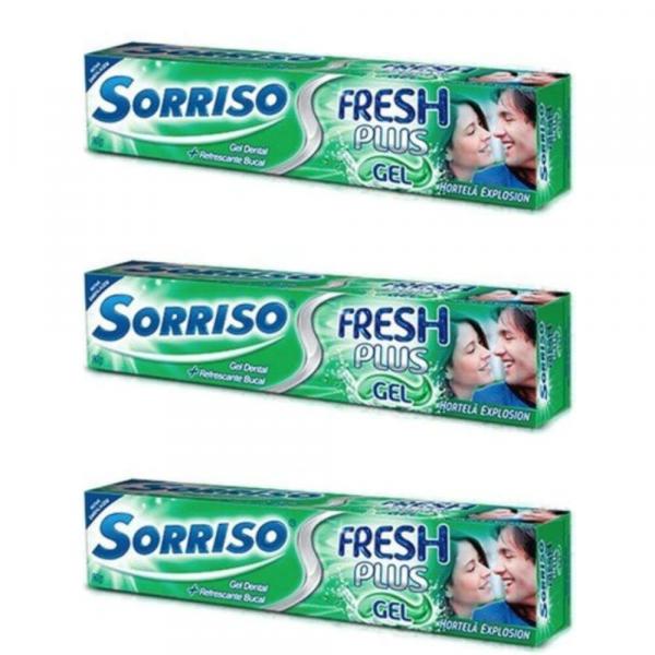 Sorriso Fresh Hortelã Creme Dental 90g (Kit C/03)