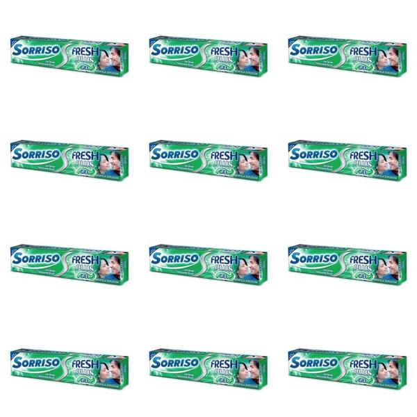 Sorriso Fresh Hortelã Creme Dental 90g (Kit C/12)