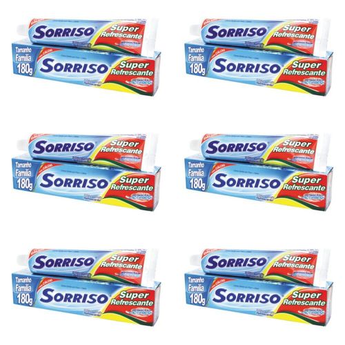 Sorriso Super Refrescante Creme Dental 180g (kit C/06)