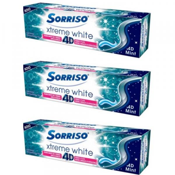 Sorriso Xtreme White 4D Creme Dental 70g (Kit C/03)