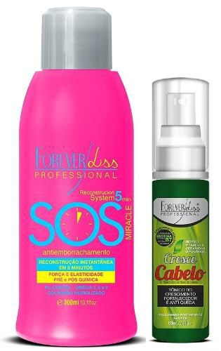 Sos Miracle 300ml + Tônico Cresce Cabelo 60ml Forever Liss
