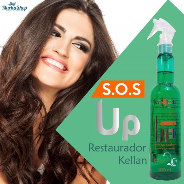 SOS UpGrade Restaurador Capilar Máscara Líquida 300ml Kellan - Kellan Cosméticos