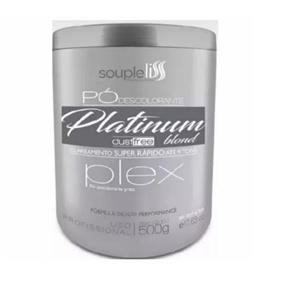 Souple Liss Pó Descolorante Platinum Blond Plex Dust Free 500g - T