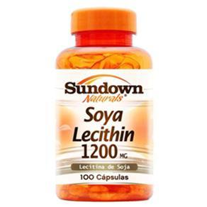Soya Lecithin 1200mg Sundown - 100 Cápsulas - 100 Cápsulas - Sem Sabor