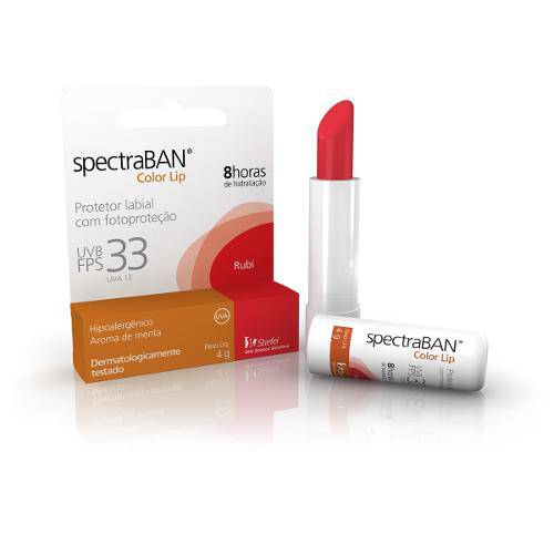 Spectraban Protetor Labial Color Lip Rubi Fps 33 4g