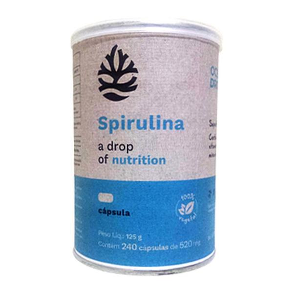 Spirulina 240 Capsulas de 520mg Ocean Drop