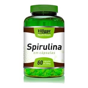 Spirulina 60 Cápsulas 1100mg - Village Nutrition
