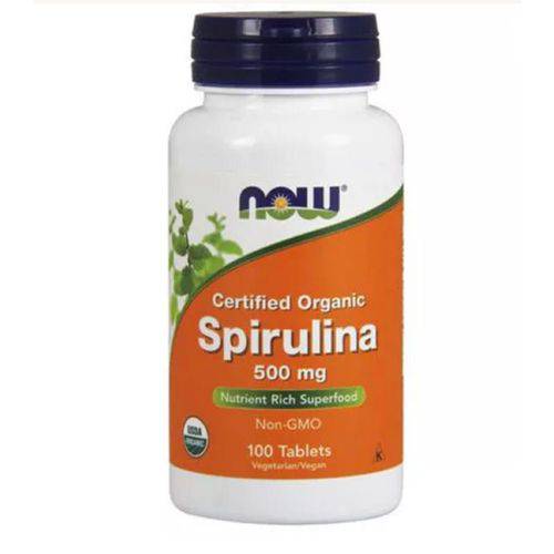 Spirulina Natural - NOW FOODS 500mg (100 Tabletes)