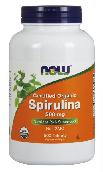 Spirulina Natural - Now Foods 500mg (500 Tabletes)
