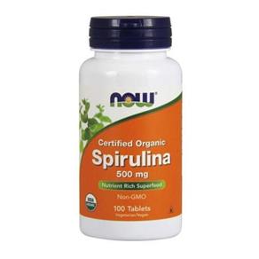 Spirulina Orgânica 500mg (100 Tablets) Now Foods