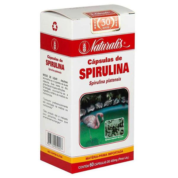 Spirulina Platensis Naturalis C/60 Cápsulas