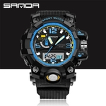 Sport Watch Camouflage Double Display Cold Light Electronic Waterproof Mens