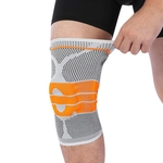 Sports Kneepad rótula do joelho Cap Suporte Brace Guarda Antislip Elastic Nylon Protector laranja M