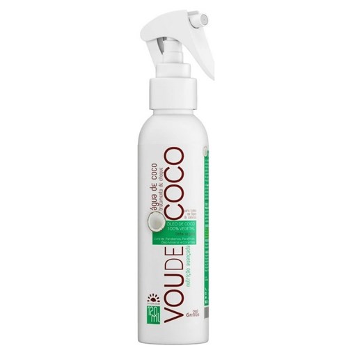 Spray Água de Coco Tratamento de Choque Vou de Coco Griffus 120Ml