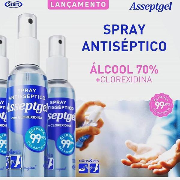 Spray Antisséptico Asseptgel com Clorexidina 120ml - Start