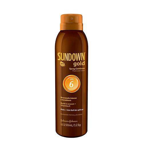 Spray Bronzeador Sundown Gold Contínuo FPS 6 150ml