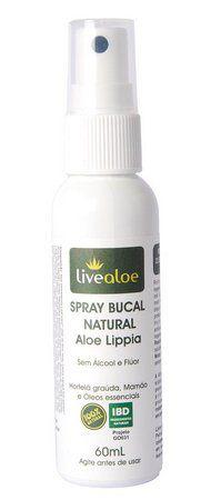 Spray Bucal Natural Aloe Lippia 60ml Livealoe
