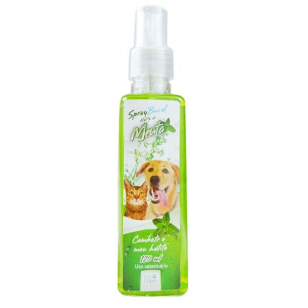 Spray Bucal Pet Clean Sabor Menta para Cães e Gatos - 120 ML