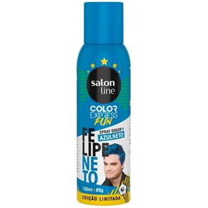 Spray Color Express Fun Felipe Neto Salon Line 85g - Azulneto