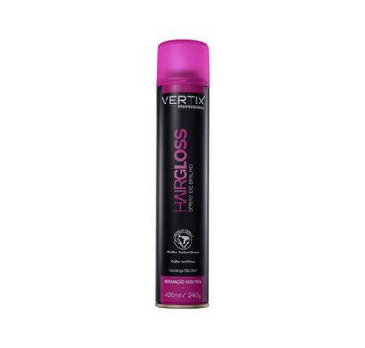 Spray de Brilho Hair Gloss Antifrizz 240g - Vertix