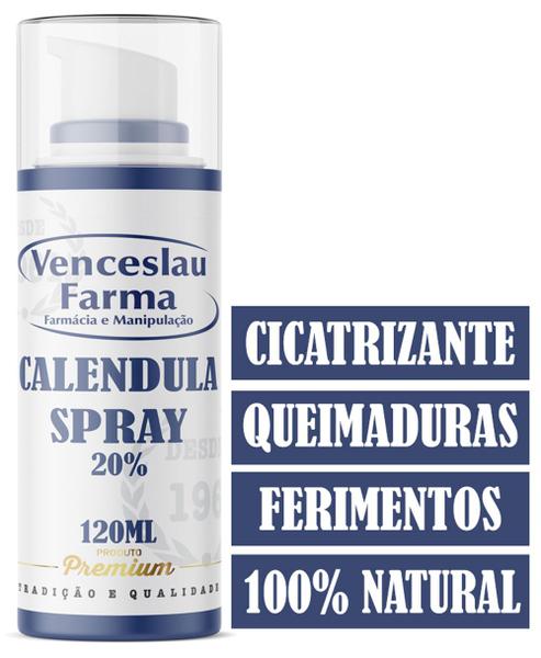 Spray de Calêndula 20% 120ml , Cicatrizante - Venceslaufarma