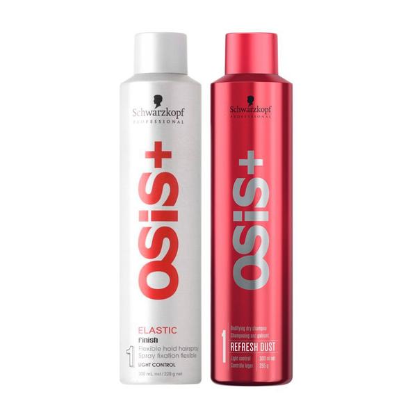 Spray de Fixação Flexível Elastic Finish Hair e Shampoo a Seco 300ml Osis Schwarzkopf