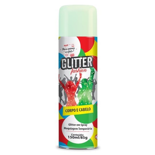 Spray de Glitter - Prata Metalico