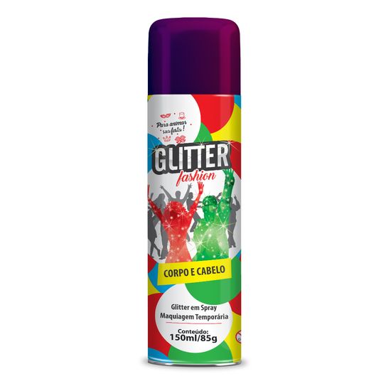 Spray de Glitter - Violeta Metalico