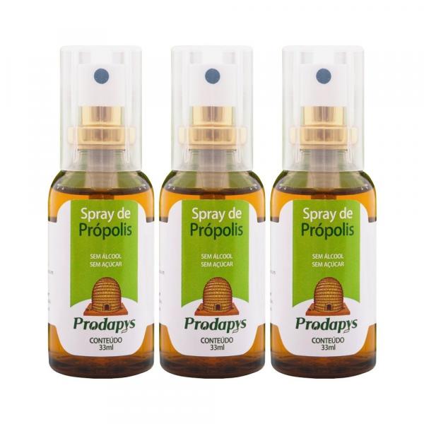 Spray de Própolis Sem Álcool Prodapys Kit 3 Unidades