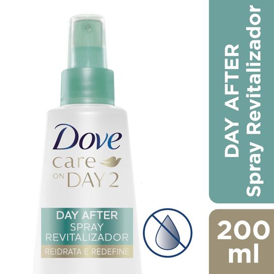 Spray Dove Day 2 para Hidratar e Redefinir 200 ML