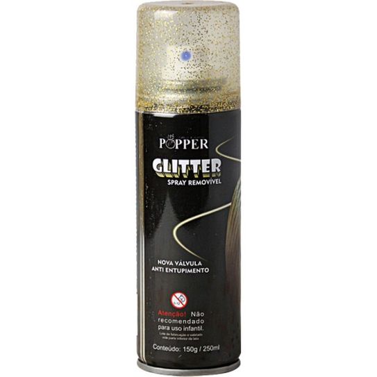 Spray Glitter Popper - Dourado