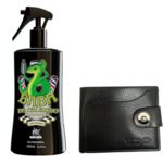 Spray Grooming Fixador Baba de Calango Macho-lândia 250 Ml + Carteira Masculina